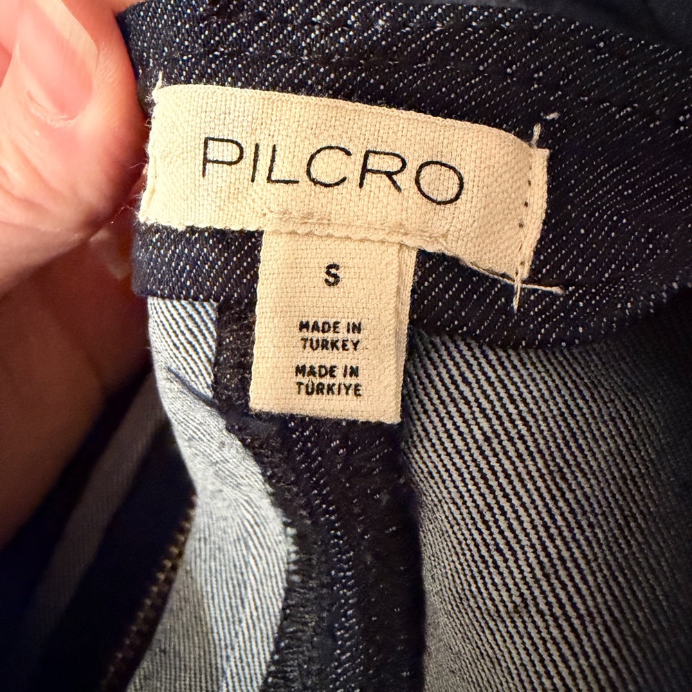 NEW Anthropologie PILCRO SS Square-Neck Denim Mini Dress S, XL Available - Picture 10 of 10